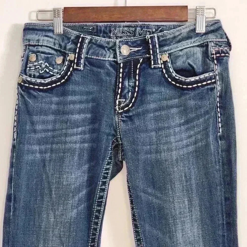 Miss Me Womens Sunny Bootcut Jeans 28x32 JPD1015-5 - Picture 2 of 13